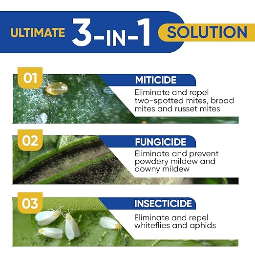 AgroMagen, GrowSafe Bio-Pesticide, Organic and Natural Miticide, Fungicide and Insecticide (33.8 fl.oz)
