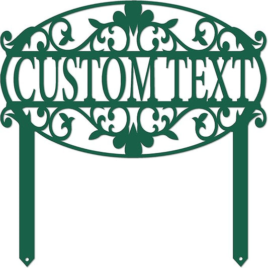 Decorative Custom Garden Sign