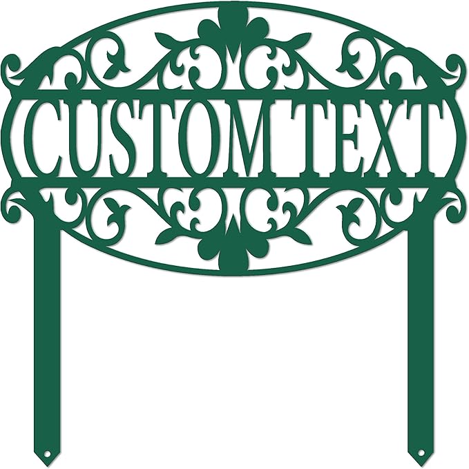 Decorative Custom Garden Sign