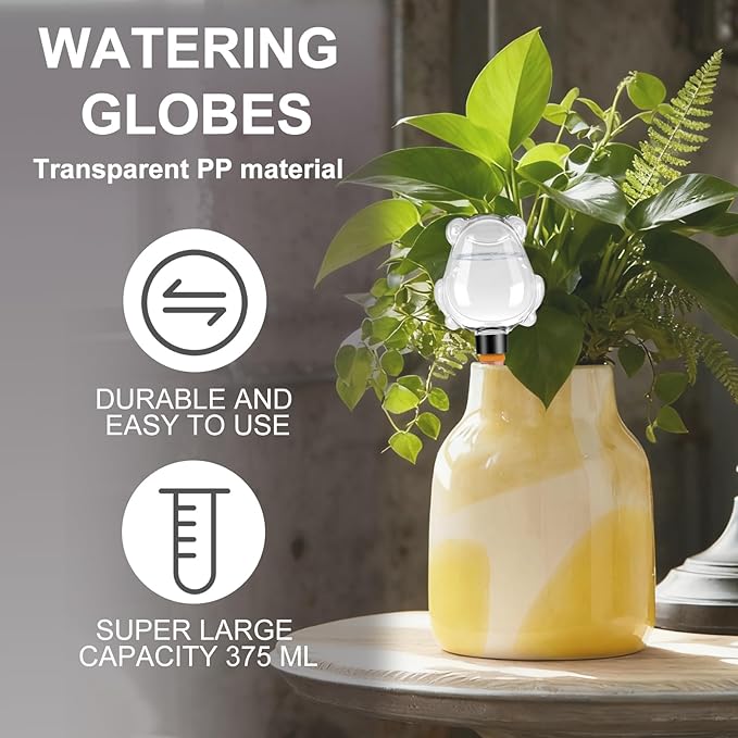 3Pcs Frog Plant Self Watering Globes for Indoor and Outdoor Plastic Water Bulbs Top Fill Plant Watering Globes Slow Release Terracotta Plant Watering Devices System for Plants, Clear