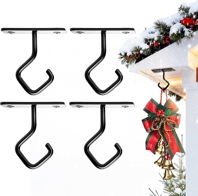 AJART Ceiling Hooks for Hanging Plants: Iron Plant Hanger for Wall Mount - 4 Pack/2.5 Inch Ceiling Hook for Indoor Use