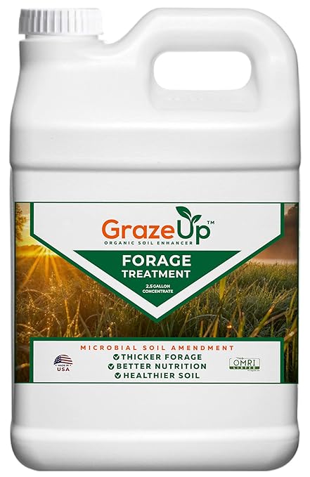 Graze Up Microbial Soil Amendment – Boosts Pasture & Forage Growth, Improves Soil Health & Root Development – Made in USA