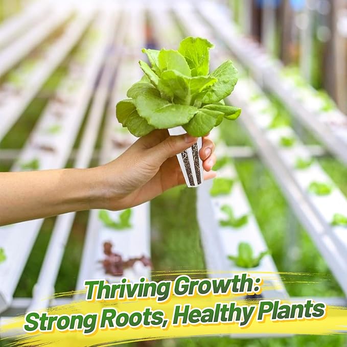 Alphatool Grow Baskets Compatible with AeroGarden - 50 Pcs Hydroponic Baskets, Seed Starters Pods Replacement for Improving Germination Rate Speed, Seeds Starting Kit for Indoor