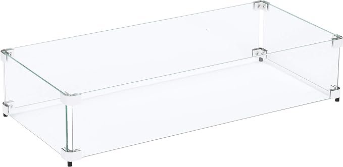 Custom Sized Wind Guard for Gas Fire Pits - Celestial Fire Glass