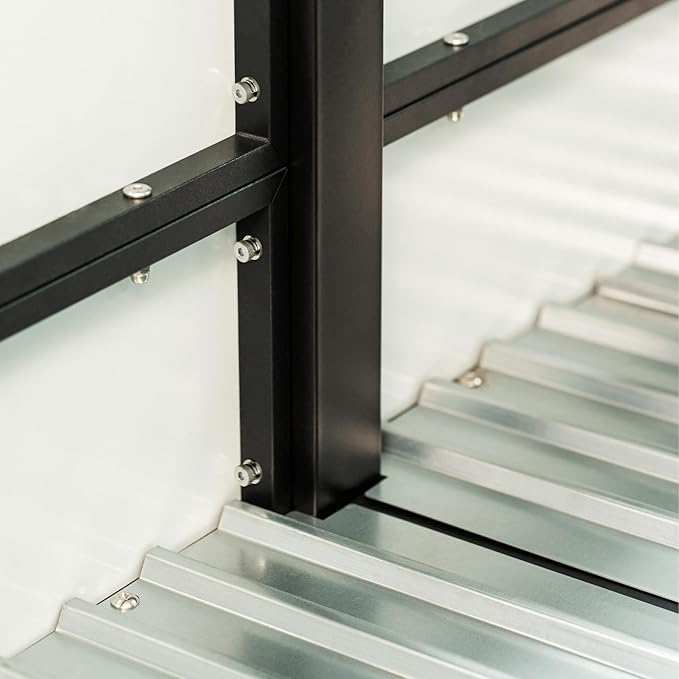 Rolling Elevated Garden Bed, 2' x 4' Metal Woodgrain Elevated Outdoor Planters Boxes with Legs & Storage Rack for Patio, 1000 lbs Weight Capacity, Raised Beds for Gardening Herb Flowers Vegetables