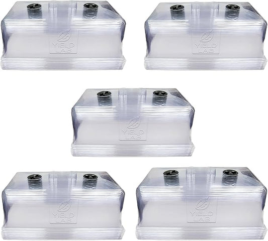 7 Inch Propagation Dome - 50 Pack Humidity Vented Domes – Plant Growing Dome for Seedling, Germination, Soil & Hydroponic Horticulture