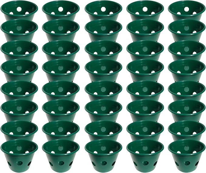 Bloom Master Hanging Baskets - 2 Gallon (48 Pack Bulk) - Hanging Planters for Outdoor Plants - Use as a Hanging Flower Basket, Strawberry Planter, Herb Planter, More - Hanging Pots for Plants Outdoor