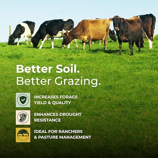 Graze Up Microbial Soil Amendment – Boosts Pasture & Forage Growth, Improves Soil Health & Root Development – Made in USA