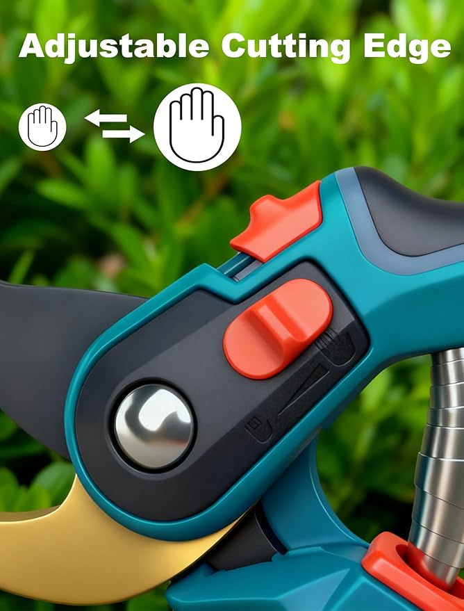 EPAOVEHR Pruning Shears, Garden Clipper with High-Elasticity Spring, Professional SK5 Steel Blades, Adjustable Handle Opening, Gardening Plant Pruners for Branch Cutting