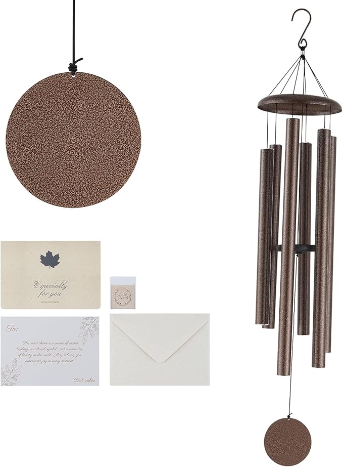VEVOR 50" Deep Tone Wind Chimes for Outside – Large Memorial Wind Chimes, Sympathy Gifts for Loss of Loved One, Mother, Father, Outdoor Decor for Garden, Patio, Yard, Soothing Melodic Tones