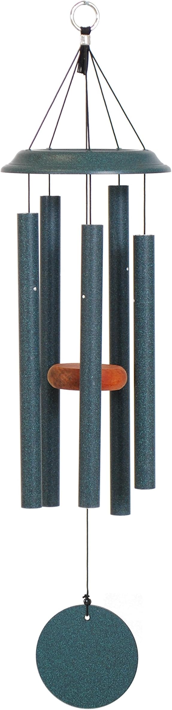 Shenandoah Melodies by Wind River - 29 inch Green Wind Chime for Patio, Backyard, Garden, and Outdoor décor (Aluminum Chime) Made in The USA