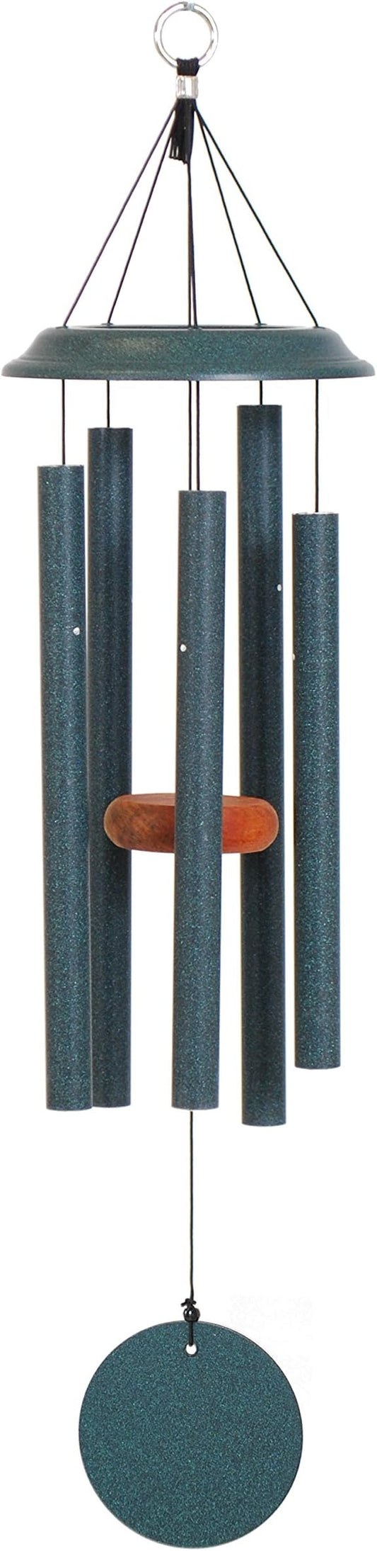 Shenandoah Melodies by Wind River - 29 inch Green Wind Chime for Patio, Backyard, Garden, and Outdoor décor (Aluminum Chime) Made in The USA