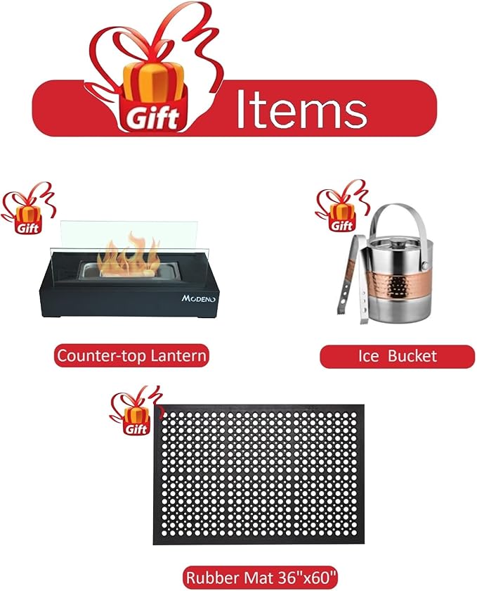 Elementi | Bundle Metropolis Gas Fire Pit Cast Concrete 56" Rectangular Fire Table, Outdoor Fire Pit Electronic Ignition | Canvas Cover, Lava Rock Included | Light Gray (Propane Gas)