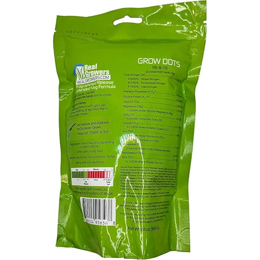 Grow Dots Extended Veg Plant Food, Single-Application, Programmed-Release Plant Nutrient Fertilizer 24oz