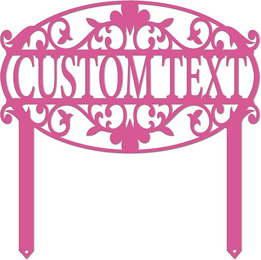 Decorative Custom Garden Sign
