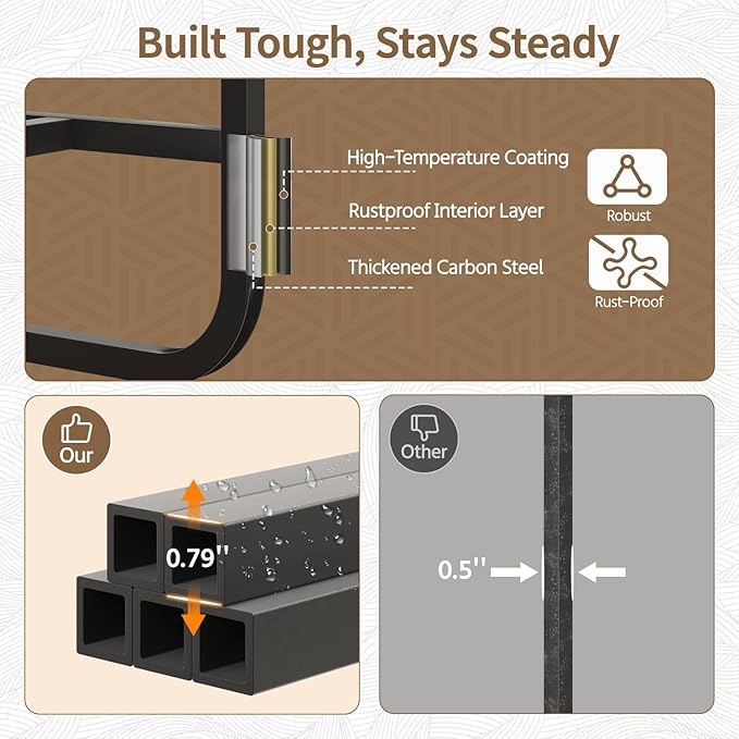 LASZOLA Black 4 Tier Tall Metal Plant Stand Indoor, Large Heavy Duty Planter Holder Rack for Vertical Corner, Sturdy Wrought Iron Spiral Multiple High Flower Organizer for Modern Patio House Bathroom