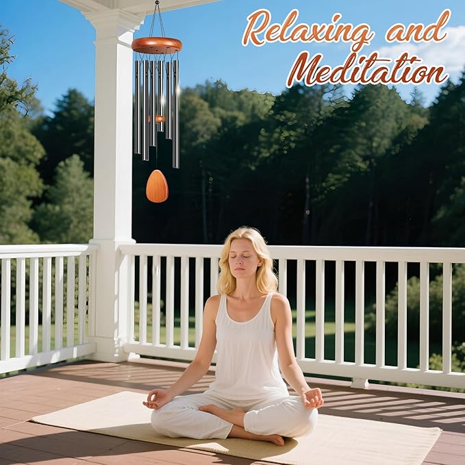 Winzwon Wind Chimes for Outside House Warming Gifts for Women, New Home Gift Men, Outdoor Gifts for Neighbor Hotness Parents Garden Aluminum Hanging Metal Windchimes Outdoors for Patio Porch Yard