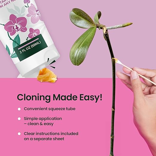 2oz Keiki Paste for Plants - Up to 150 Applications, Keiki Cloning Paste for Plants to Grow Orchids Baby Plant & New Blooms, Ideal for Orchids & Houseplants, Convenient Plant Cloning Formula