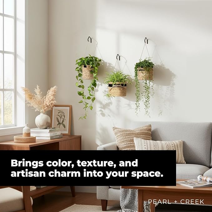 Haven Set/3 Black Hanging Planter - Tea Light Candle Holder