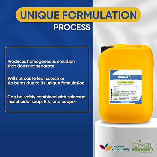 AgroMagen, GrowSafe Bio-Pesticide, Organic and Natural Miticide, Fungicide and Insecticide (5.2 Gal)