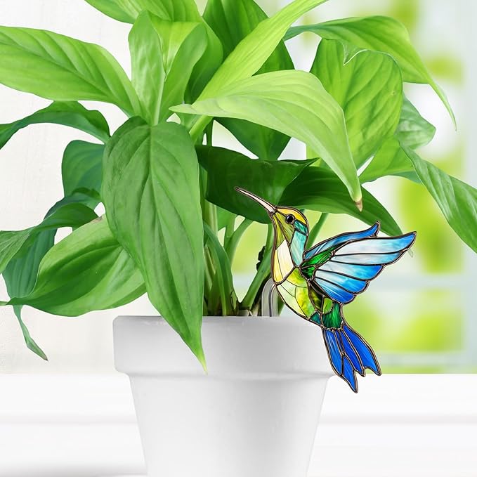 Hanging Planters for Indoor Outdoor Plants – Hummingbird Design Hanging Plant Pots, Rustic Farmhouse Garden Decor for Porch Balcony Yard, Decorative Flower Baskets & Unique Gifts for Mom(11)