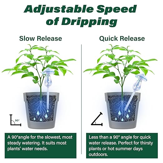 2 Pcs Glass Self Watering Globes, Iridescent Automatic Plant Waterer Bulbs Devices for Indoor & Outdoor Plants, Slow Release Watering Devices System for Various Plants