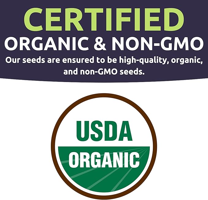 Organic Herbal Tea Seeds Variety Pack - 16 Individual Packs - 2026 Season - Mint, Lavender, Chamomile and More! for Indoor & Outdoor Planting (Non-GMO, Certified Organic)