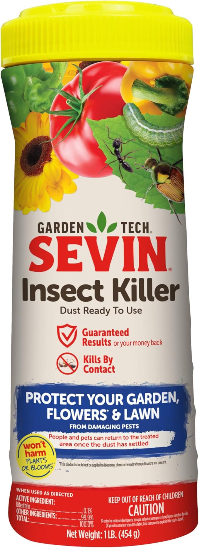 Sevin 100550409 Insect Killer Dust 1 Pound, White Label