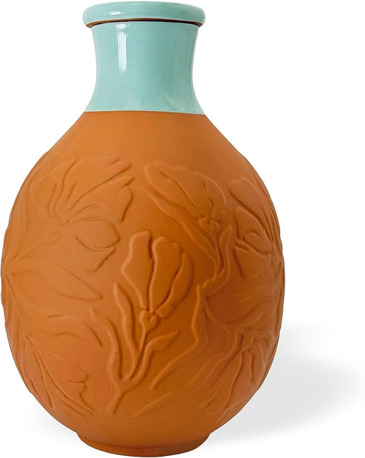 Olla for Watering Plants 160oz 1.25 Gallon XXL OYA Irrigation Clay Water Pot Self Watering Terracotta Pot