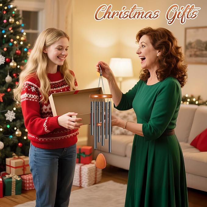 Winzwon Wind Chimes for Outside House Warming Gifts for Women, New Home Gift Men, Outdoor Gifts for Neighbor Hotness Parents Garden Aluminum Hanging Metal Windchimes Outdoors for Patio Porch Yard