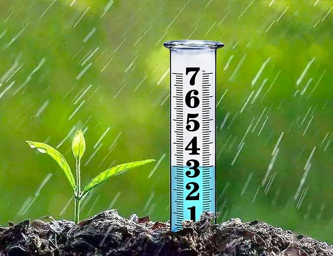 7 Inch Plastic Rain Gauge Replacement Tube, Upgrade Freeze Proof Outdoor Rain Gauges Replacement Plastic Tube for Garden Yard Lawn, Crack Resistance Tube Best Rated, 2 pcs Tubes with 1 Clean Brush