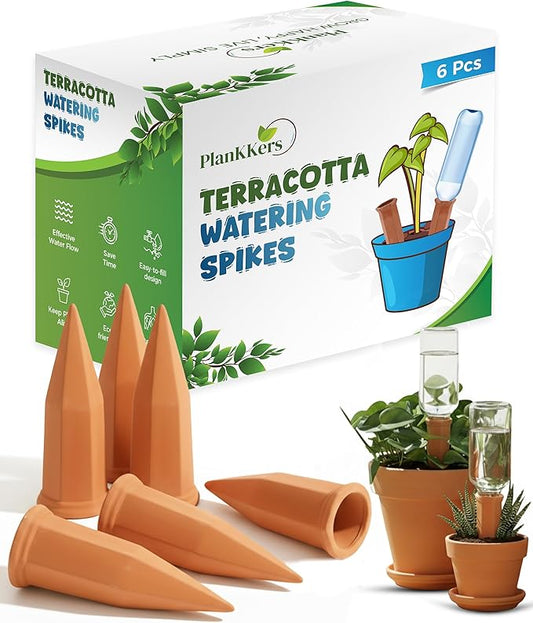 Plant Watering Devices, Self Watering Spikes, Self Watering Planter Insert, Terracotta Watering Spikes, Plant Watering Spikes, Vacation Plant Watering Devices, Water Plants While Away