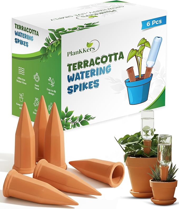 Plant Watering Devices, Self Watering Spikes, Self Watering Planter Insert, Terracotta Watering Spikes, Plant Watering Spikes, Vacation Plant Watering Devices, Water Plants While Away