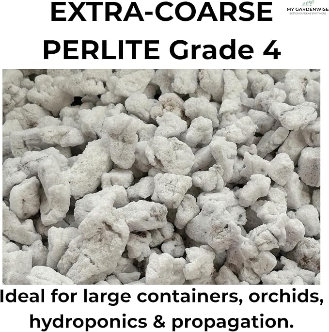 Perlite for Plants, Extra Coarse Grade 4 Horticultural Perlite, Organic Perlite for Gardening Indoor & Outdoor, Made in USA (20 quarts)