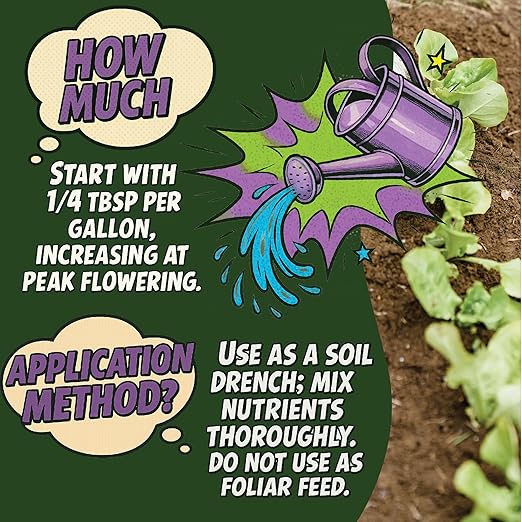 Organic Bloom Booster, Incredible Bulk 0.1-10-25. Natural Plant Food (3lb)