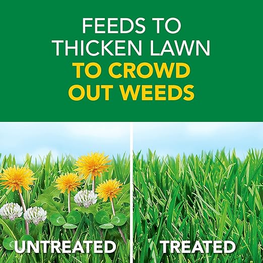 Scotts Turf Builder Weed & Feed3, Weed Killer Plus Lawn Fertilizer, Controls Dandelion and Clover, 15,000 sq. ft., 42.87 lbs.