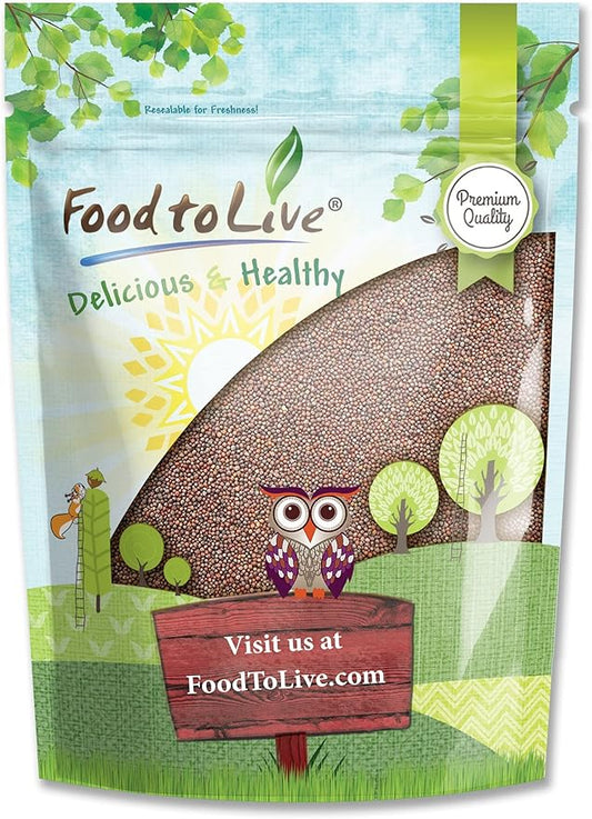Food to Live Broccoli Seeds for Sprouting, 4 Pounds – Vegan, Kosher, Sirtfood, Bulk, Rich in Sulforaphane, Vitamin C, Vitamin A, for Growing Sprouts, Microgreens, High Germination Rate