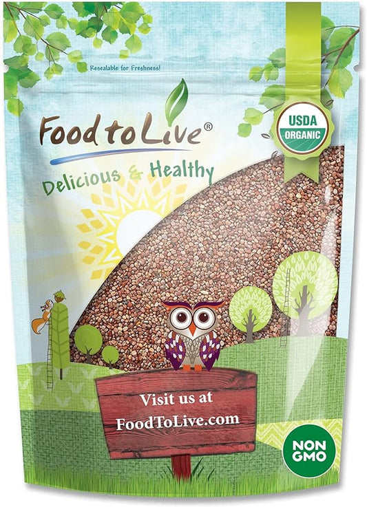 Food to Live - Organic Radish Seeds for Sprouting, 1 Pound Non-GMO, Edible Seeds, Pure, Vegan, Kosher, Bulk. Spicy Flavor. Rich in Vitamin C. High Germitation Rate.