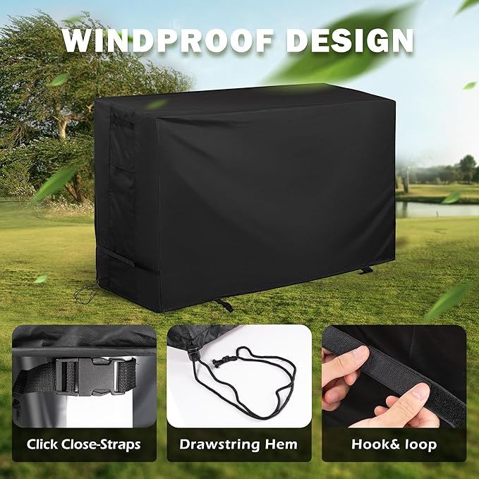 Outdoor Raised Garden Bed Cover for Best Choice Products 48 x 24 x 30 Inches Raised Garden Bed, Outdoor Planter Box Stand Cover for Mobile Elevated Wood Planter/Planting Bed
