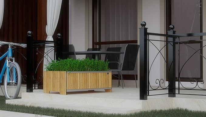 Foreman Raised Garden Bed - 36”Lx24”Wx14”H - Elevated Planter Box for Backyard Patio Balcony - Garden Box - Flower Planter - Vegetable Planter, Monte