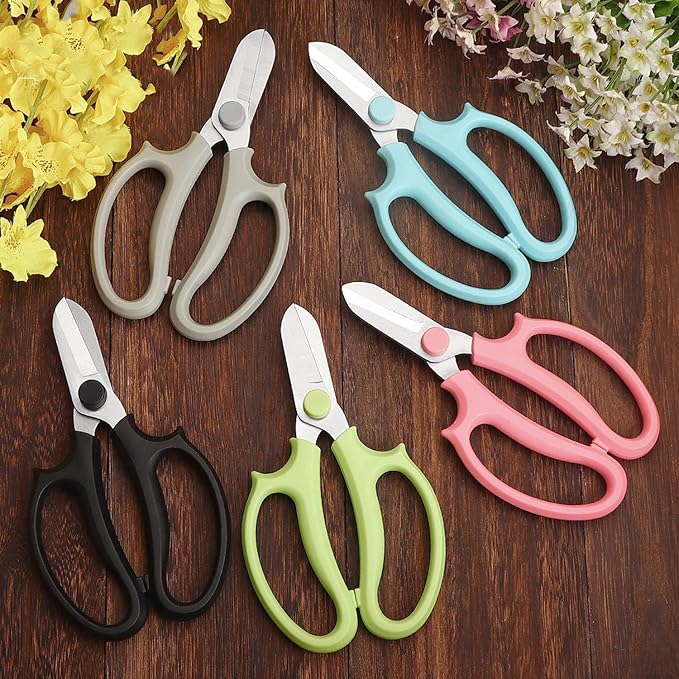 Gardening Scissor Purple Sharp Blade Alloy Steel Garden Shears for Cutting Flowers Trimming Plants of Yard Florist Rose Herb Hedge and Fruits Picking