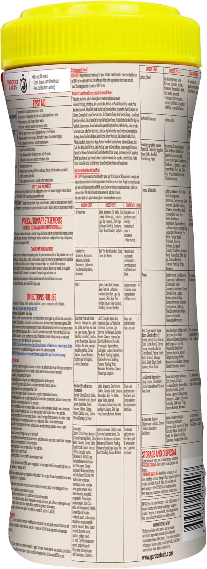 Sevin 100550409 Insect Killer Dust 1 Pound, White Label