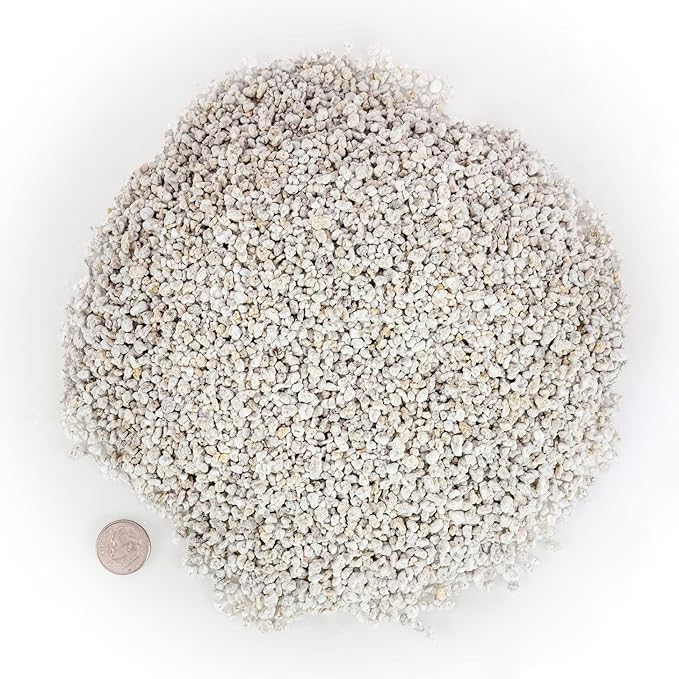 Gardenera Organic Perlite — Medium/Fine Grade Horticultural Soil Amendment for Indoor & Outdoor Container Plants for Drainage Management and Enhanced Growth (3 Quart)