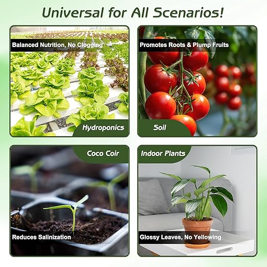 Hydroponic Nutrient Solution | Professional Base A & B Liquid Hydroponic Fertilizer for Indoor and Outdoor Plant | Supports Healthy Vegetative Growth and Flowering Stage | 75.5 oz(2 L) Set