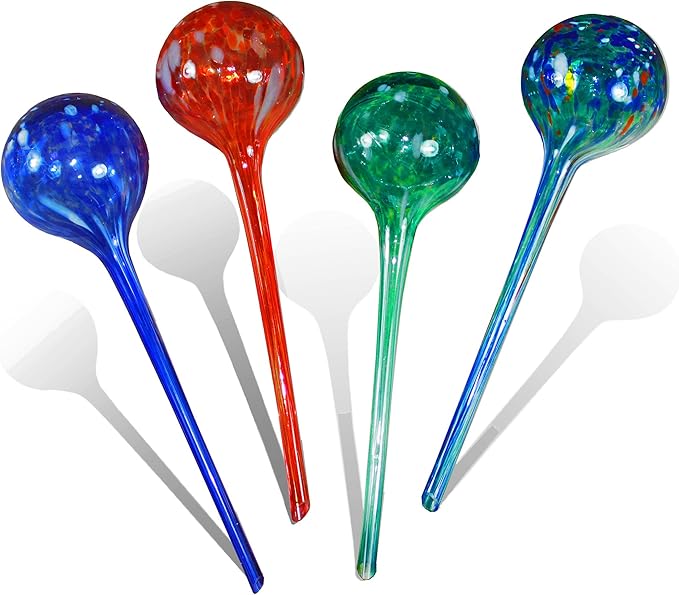 5Star Aqua Plant Watering Globes - Automatic Watering Ball Bulbs - Self Watering Plant Glass Bulbs System (16, Large)