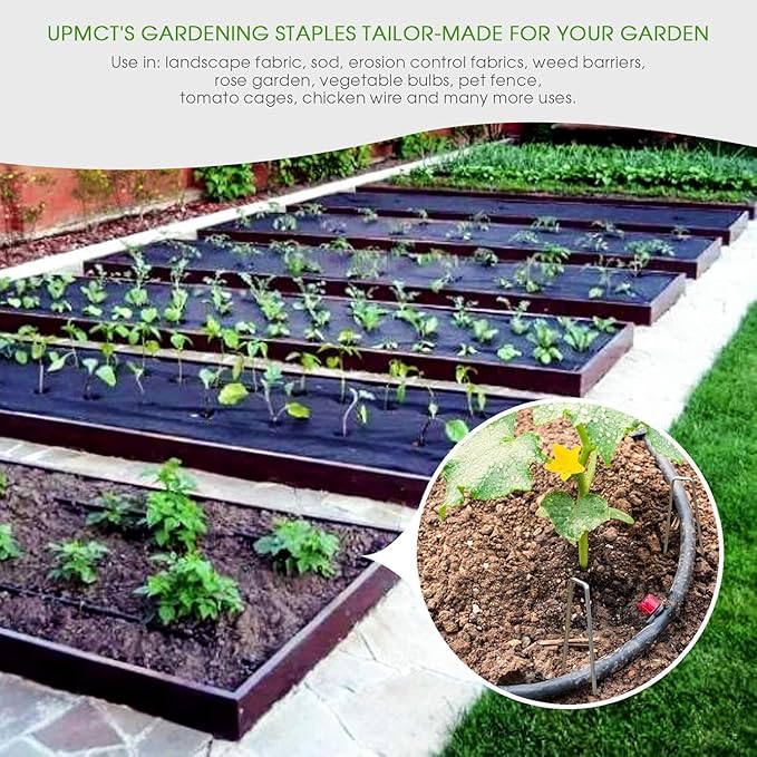 12 Inch Galvanized Garden Landscape Staples Stakes, 25 50 100 PCS Anti-Rust Garden Staples Tent Ground Stakes U-Shaped Landscape Pins for Secure Lawn Fabric, Decoration (50, 12 Inch)