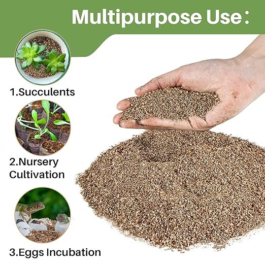 Sukh 14.6OZ Vermiculite - Organic Vermiculite for Gardening Plants Fine Horticultural Soil Amendments Bulk Additive Perfect Potted and Garden Professional Grade 1-3mm