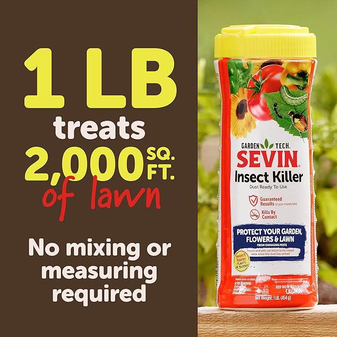 Sevin 100550409 Insect Killer Dust 1 Pound, White Label
