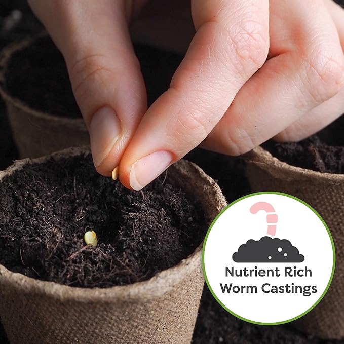 Perfect Plants Organic Seed Starter Soil Mix 4qt. | Contains Worm Castings and Mycorrhizae | Balanced Seed Sprouting Medium