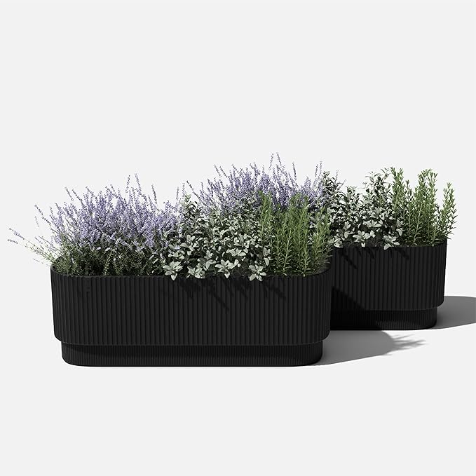 Veradek Demi Series Raised Garden Bed - Self-Watering Planter for Backyard & Garden | All-Weather Use